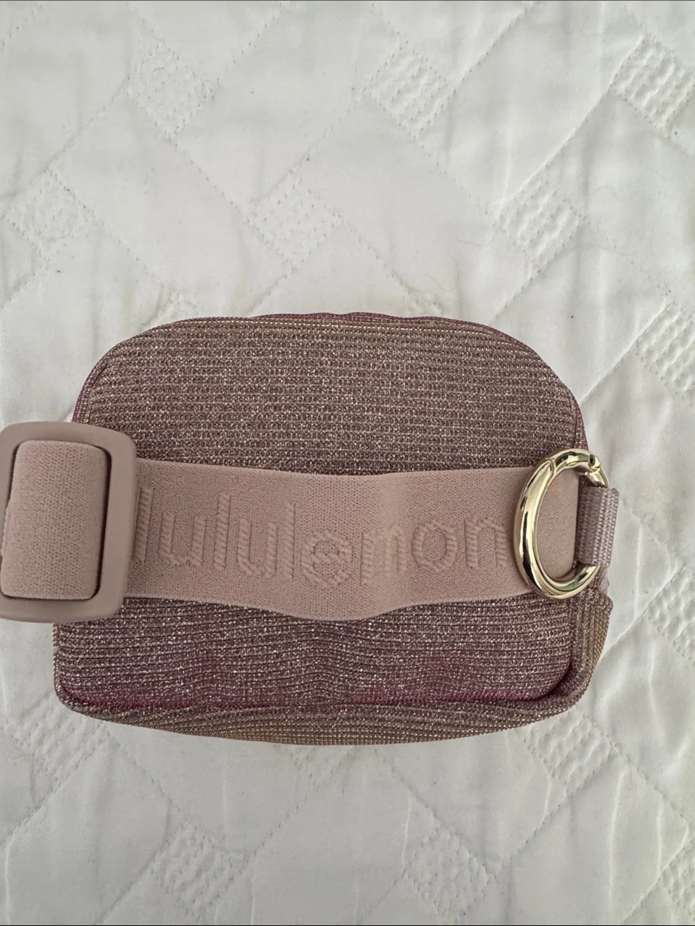 lululemon athletica Metallic Rose Cosmetic Pouch